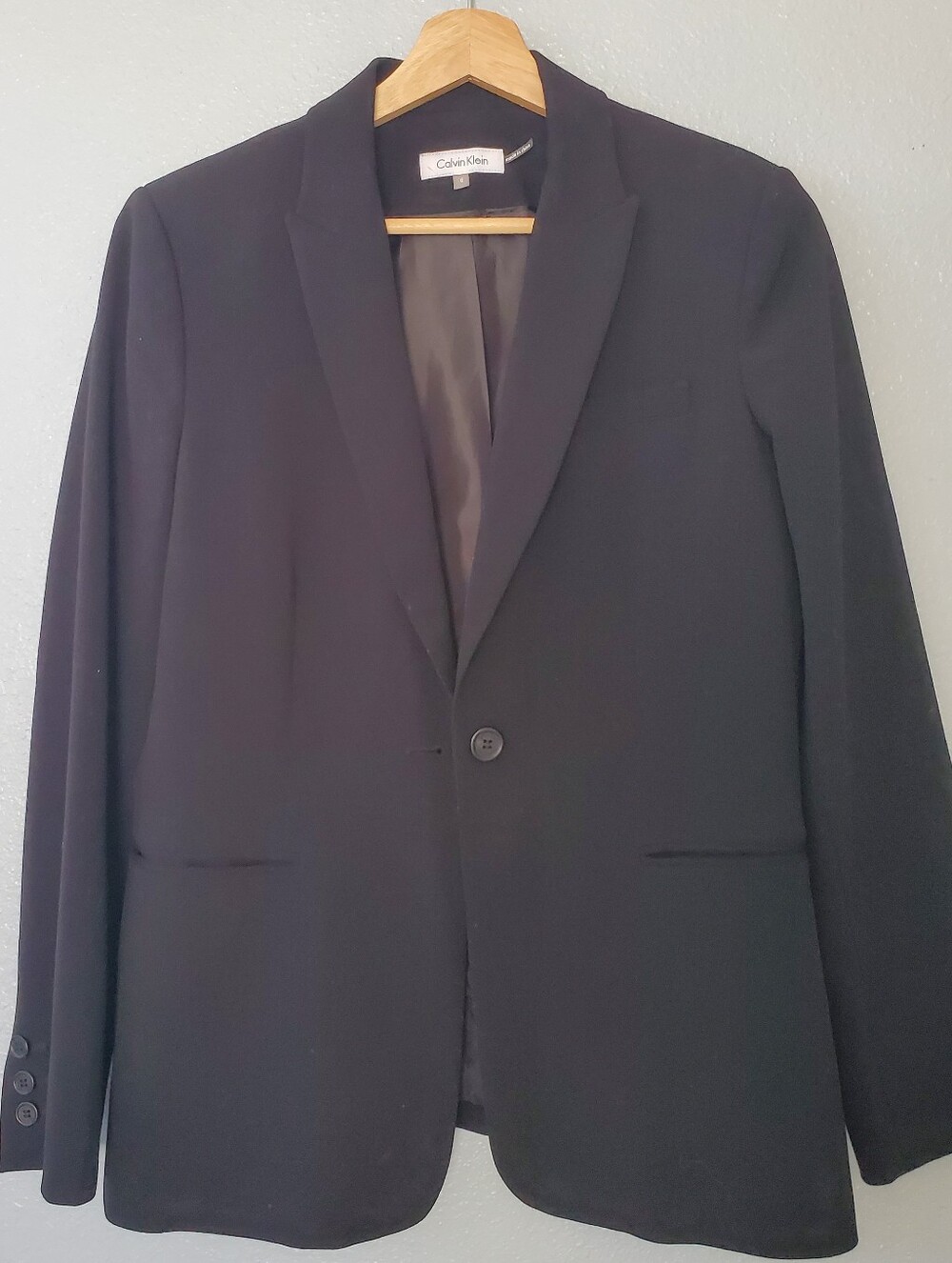 Calvin Klein Women's Black Blazer Size 6